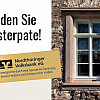 Restauriertes Fenster im Neuen Schloss Neustadt
